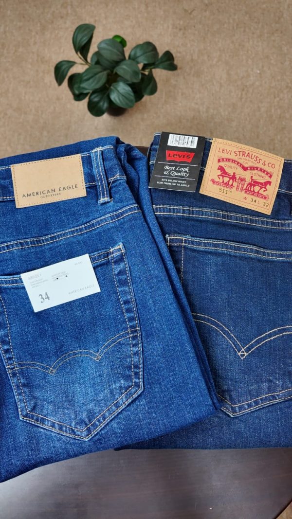 ব্র্যান্ডেড জিন্স – কম্বো  Levi’s & American Eagle – অরিজিনাল এক্সপোর্ট কোয়ালিটি - Image 3